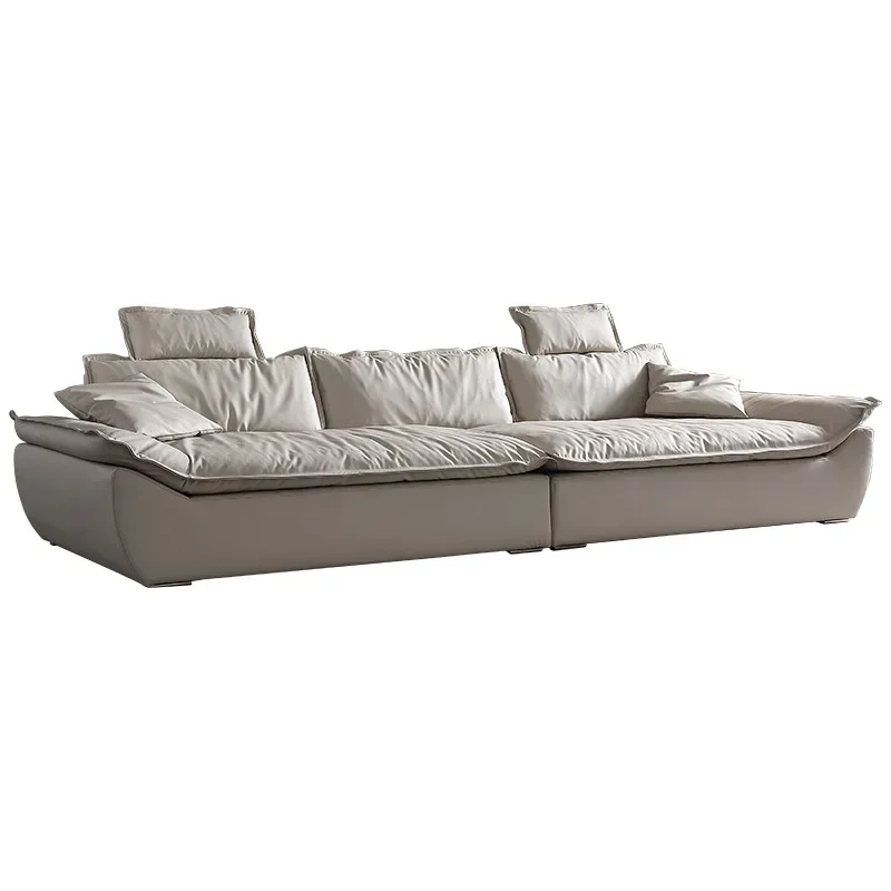 

Galleon sofa sitting width and height backrest straight row Italian minimalist sofa