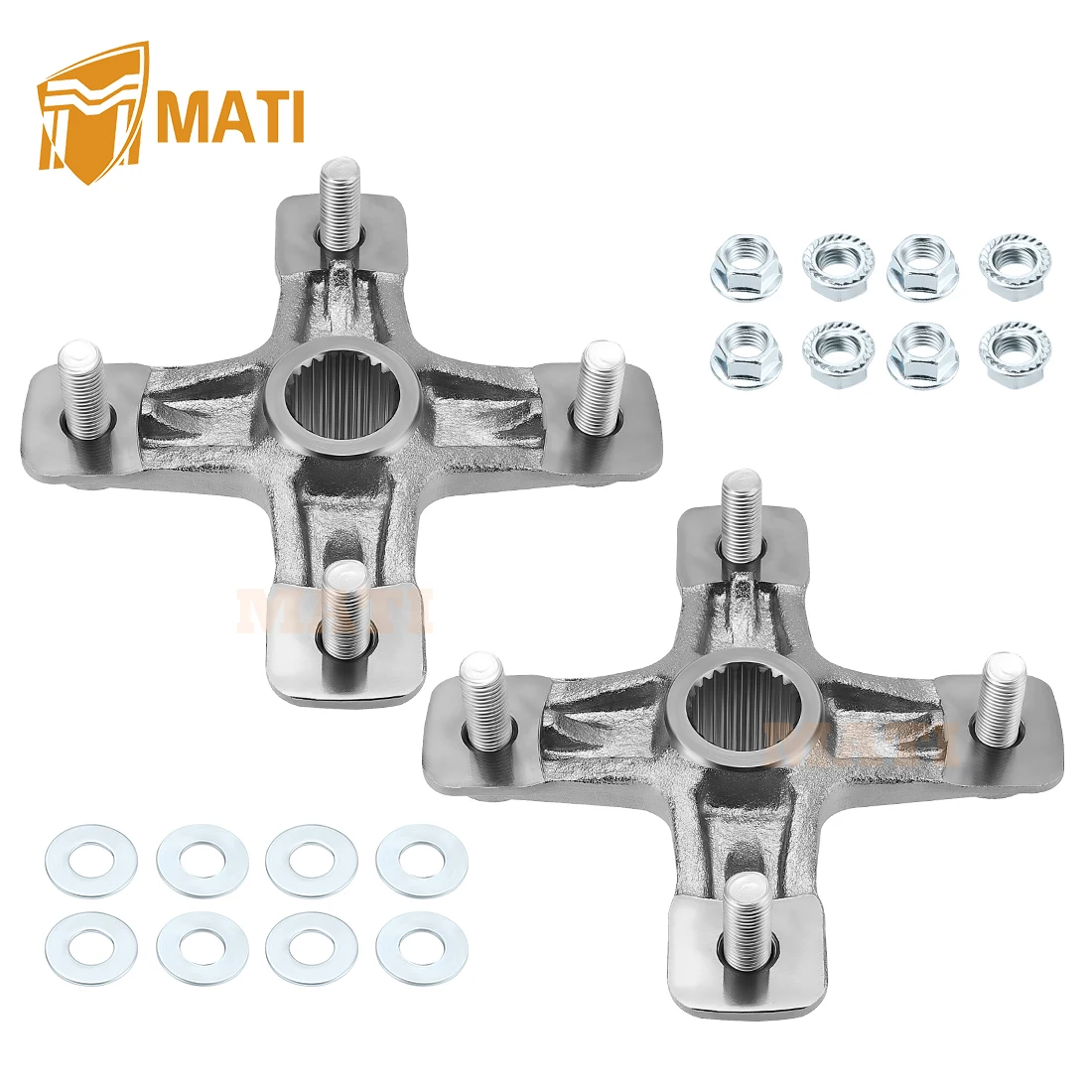 Rear Left&Right Wheel Hub Kit for Yamaha Banshee 350 Warrior 350 Raptor 700 660 350 250 YFZ450 YFZ450X 1PE-F53K0-00-00 1PE-F5383
