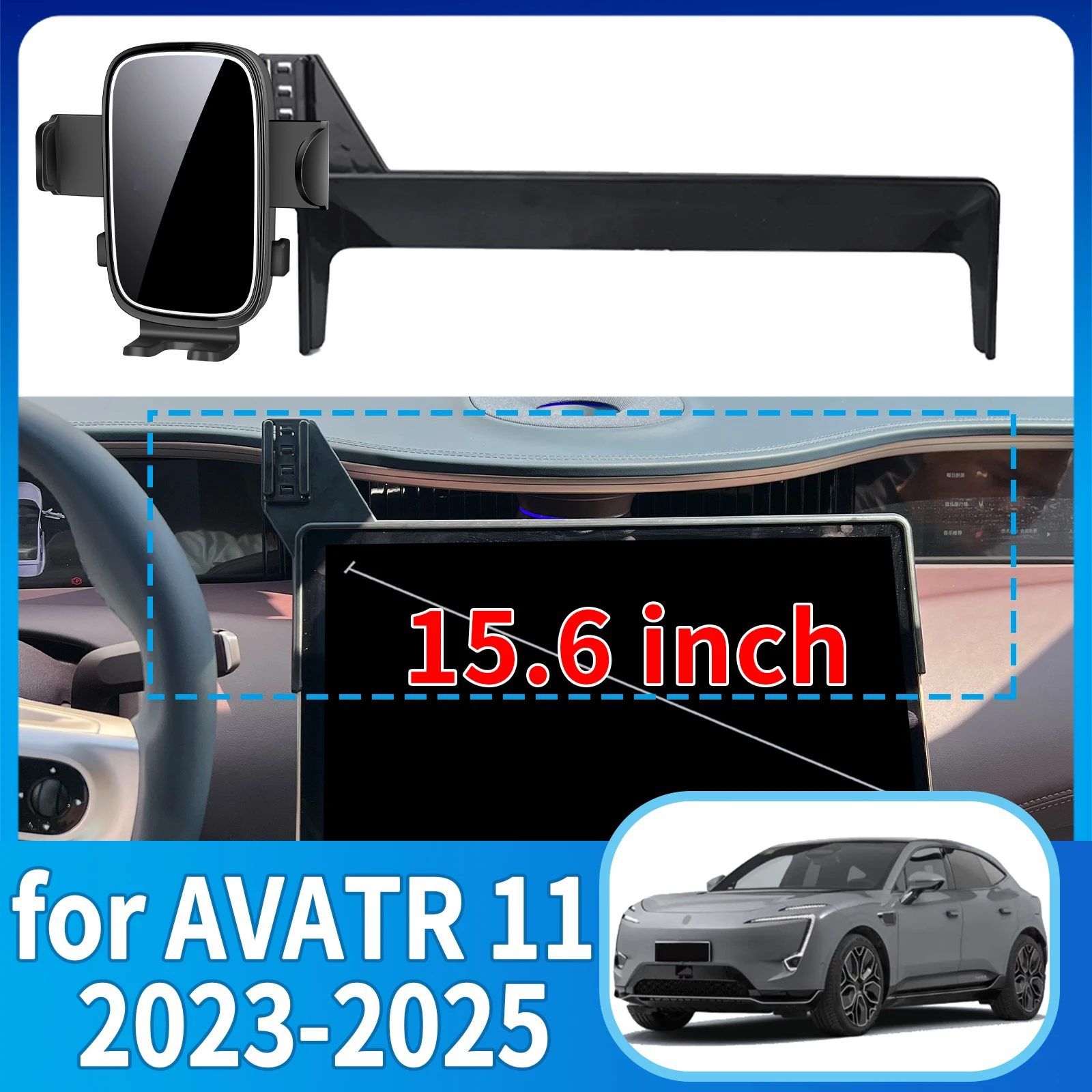 

fit for AVATR 11 2023 2024 2025 15inch Phone Holder, Dashboard Screen Mount Bracket Easy Installation​​ Car accessoires