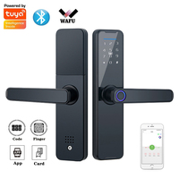 Wafu Tuya App Electronic Digital Smart Door Lock Fingerprint Password Remote Unlocking Keyless Office Apartment Door Lock