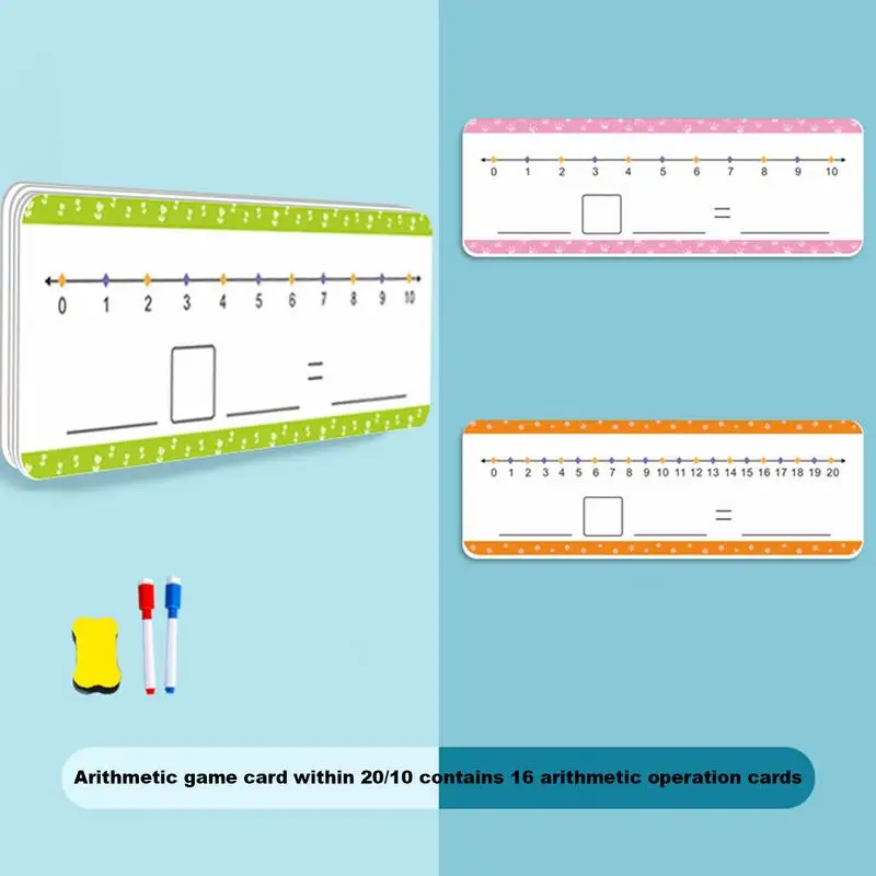 Droog Wissen Nummer Whiteboard 0-20 Dubbelzijdig Kleine Whiteboard Optellen Aftrekken Spel Klaslokaal En Thuis Leveringen Wiskunde speelgoed