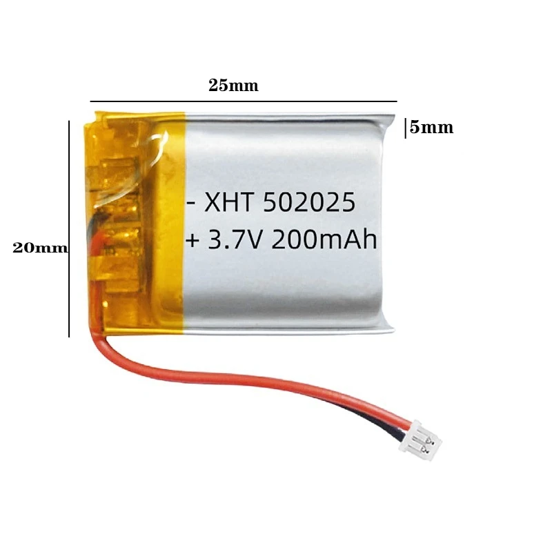 Rechargeable Li-polymer 3.7v 200mah 502025 Battery for PSP Smart Watch LED Lamps Bluetooth Speakers Mini Cameras - Image 3