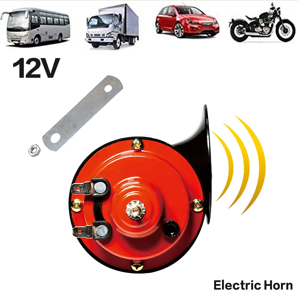1/2 Stück 12V 300DB Elektrisches Lautes Schneckenhorn Langlebiger Klarer Klang Autohupe Universal – Detail 6