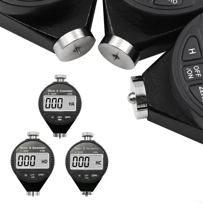 

E21B Digital Sclerometer D Type Precise Hardmeter 0-100 Rubber Foam Plastic Glass