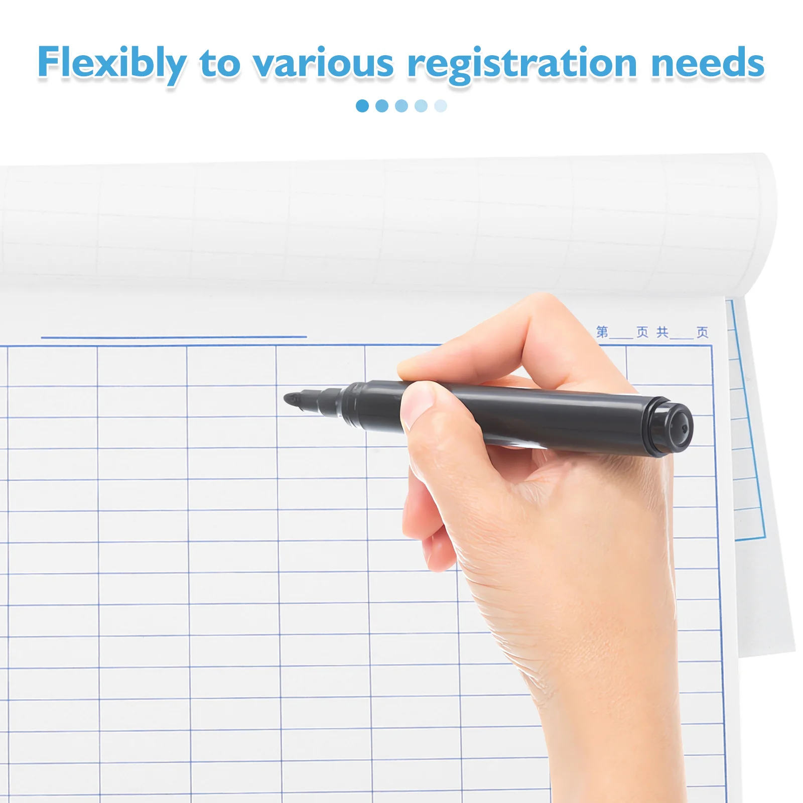 كتاب تسجيل متعدد الوظائف مقاس A4 لسجل المستودعات المالية لحفظ ميزانية دفتر الأستاذ لنفقات الأعمال الصغيرة