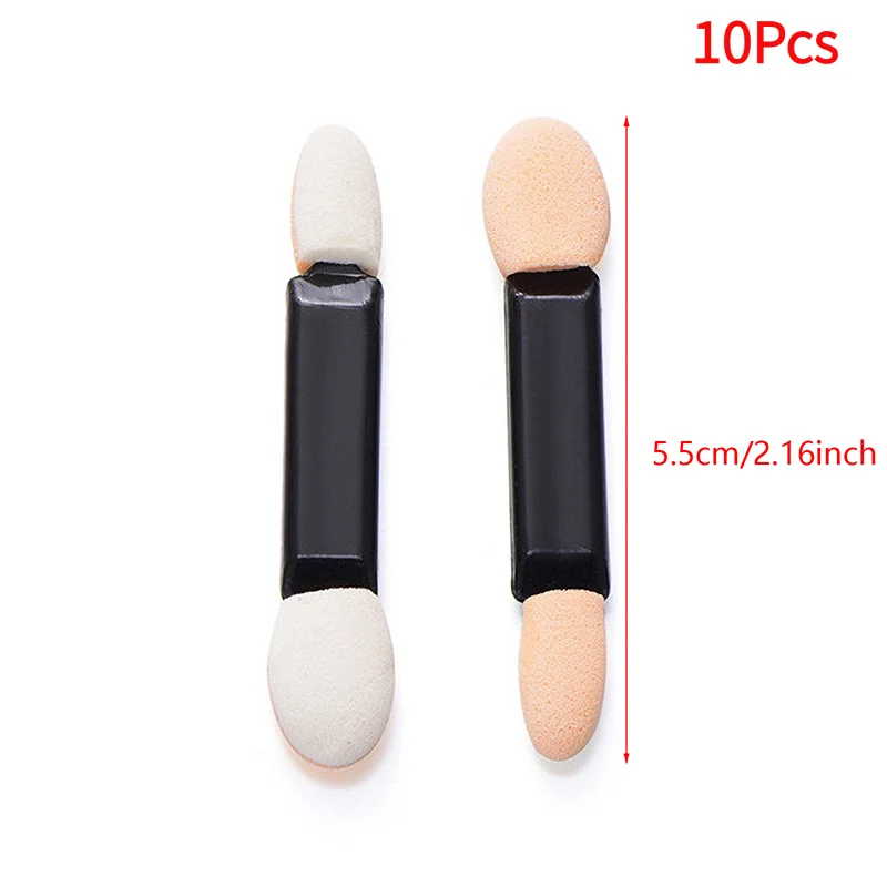 *10Pcs Disposable Eyeshadow Brush Dual Sided Sponge Latex Kit Makeup Eye Shadow Brushes For Cosmetic Applicator Make Up