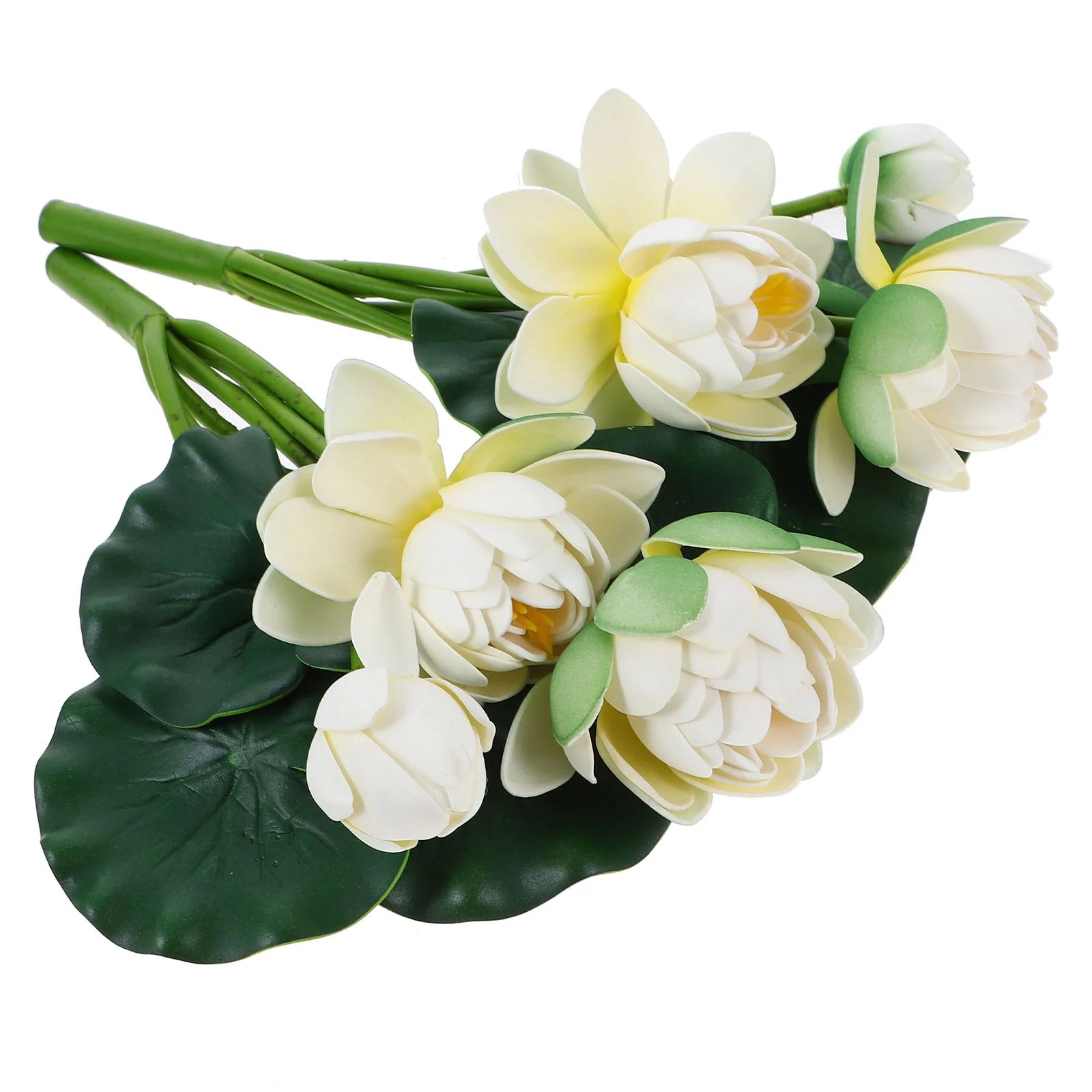 

Floating Flowers for Pool Simulation Lotus Decoration Small Fake Plants Artificial Water Lily Eva