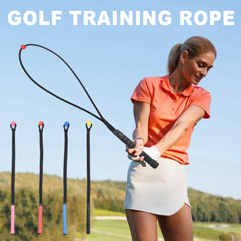 Golf Swing Rope Training Aid Fitness Equipment Trainer With Eva Ball For Practice Posture Corrector Exercise