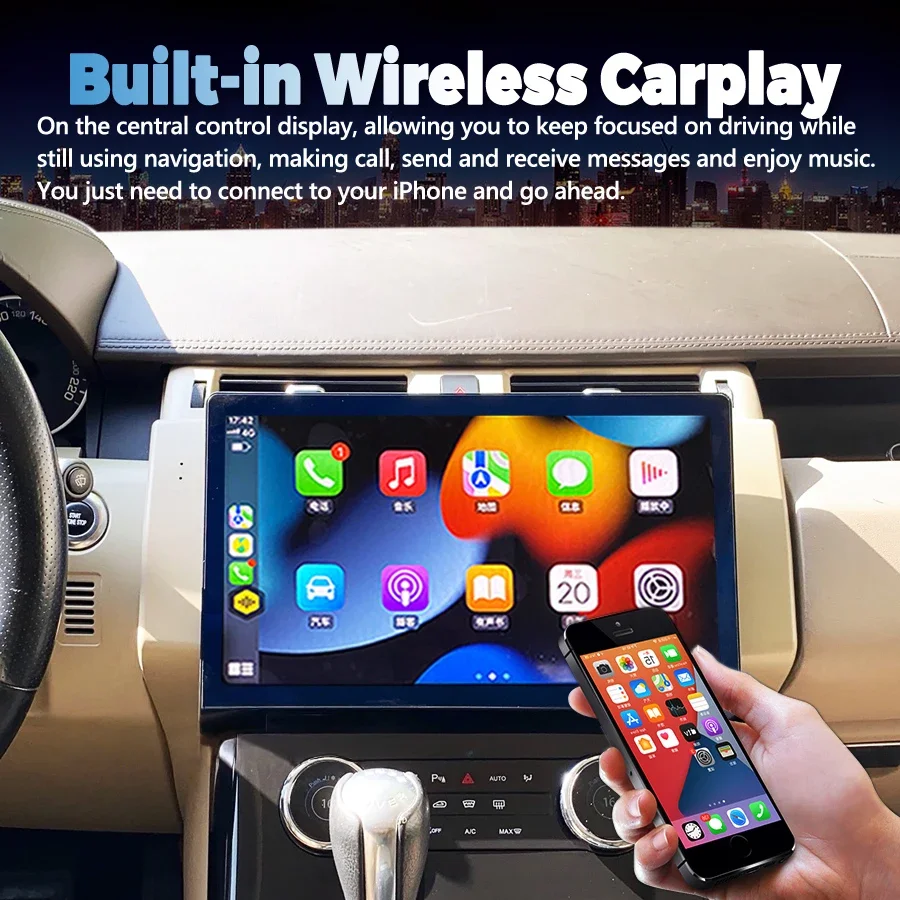 

13.3inch Multimedia Wireless Carplay Player For Land Rover Range Rover Sport 2010-2013 Android GPS Bluetooth Navigation 4G DSP