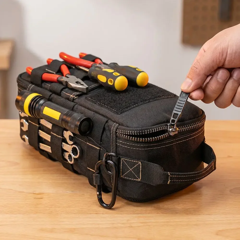 Hammer Outdoor Toolkit Hardware Ground Spikes Camping Storage Bag High Capacity Wear-resistant Tent Accessories Tool Pounch