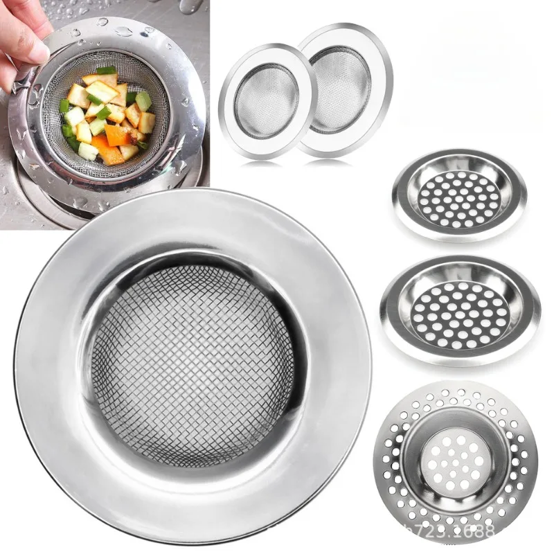 Sink Strainer Kitchen Sink Grid Filter Stainless Steel Drain Hole Filter Mesh Protection Against Clogging Kitchen Accessorie