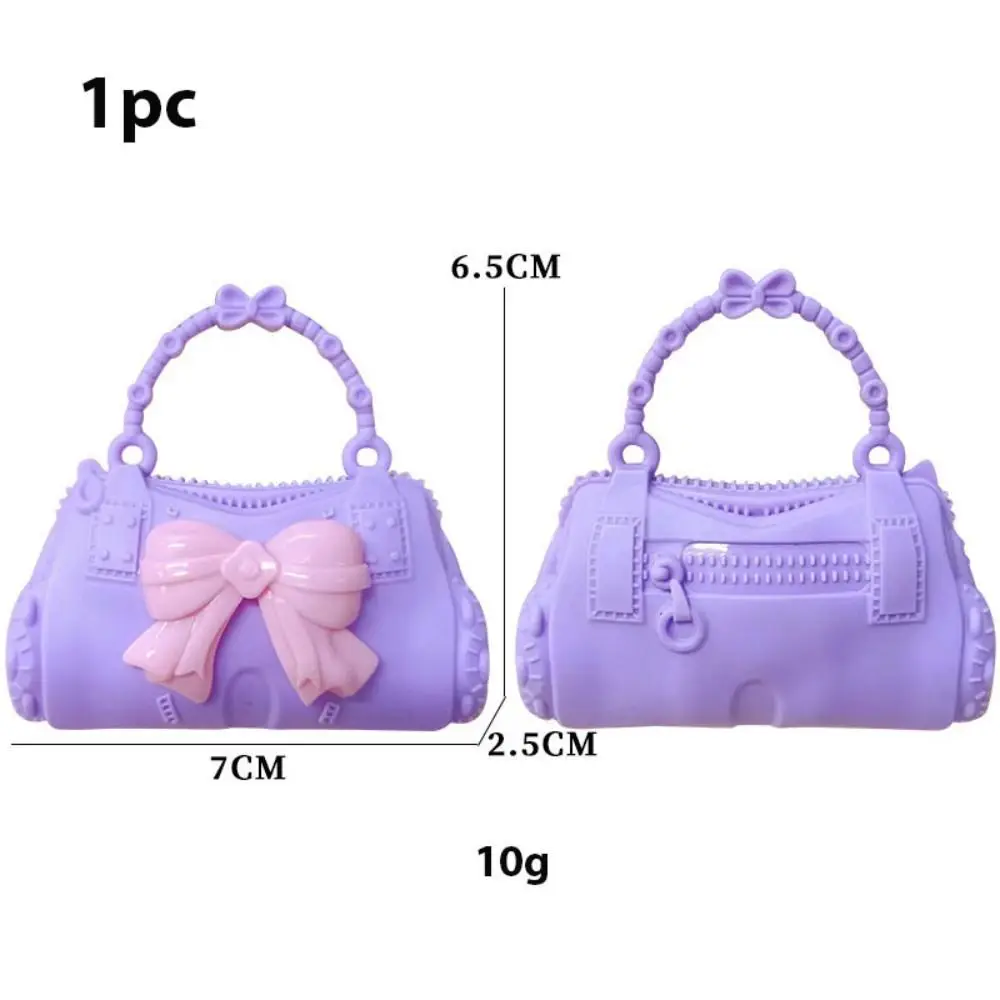 1Pc Handbag Mix Style Colorful Bag Fashion Modern Backpack Messenger Bag for 1/6 Doll Accessories Dollhouse Baby Toys Kids Gift