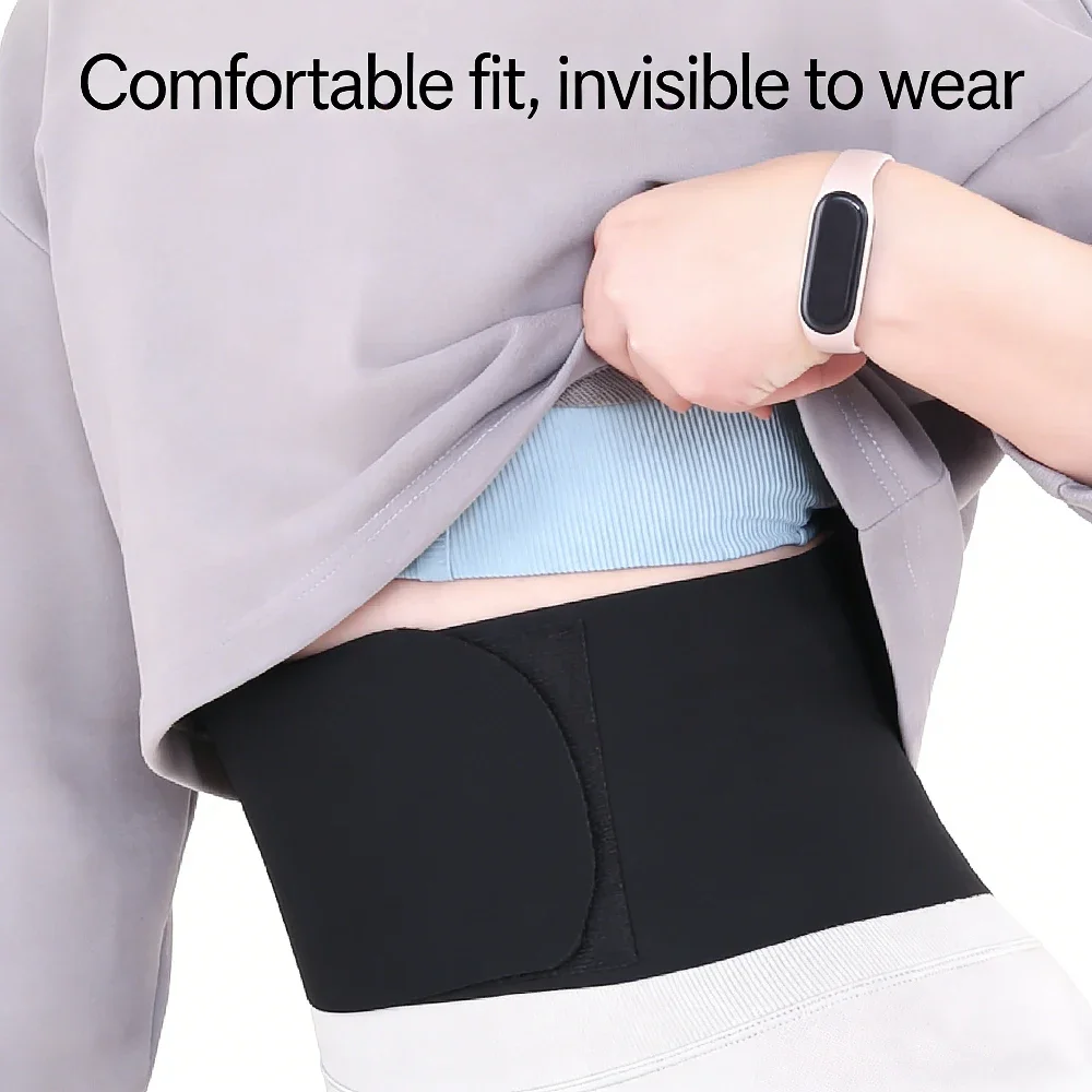 1Pcs Breathable Thin Back Brace, Lumbar Support Waist Belt with PP Plates for Women Men Daily Wear under Clothes