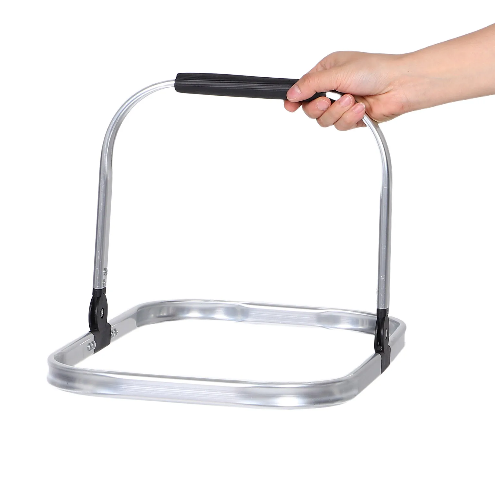 

Складная алюминиевая корзина с эргономичной ручкой и противоскользящим покрытием для пикника, хранения фруктов и путешествий