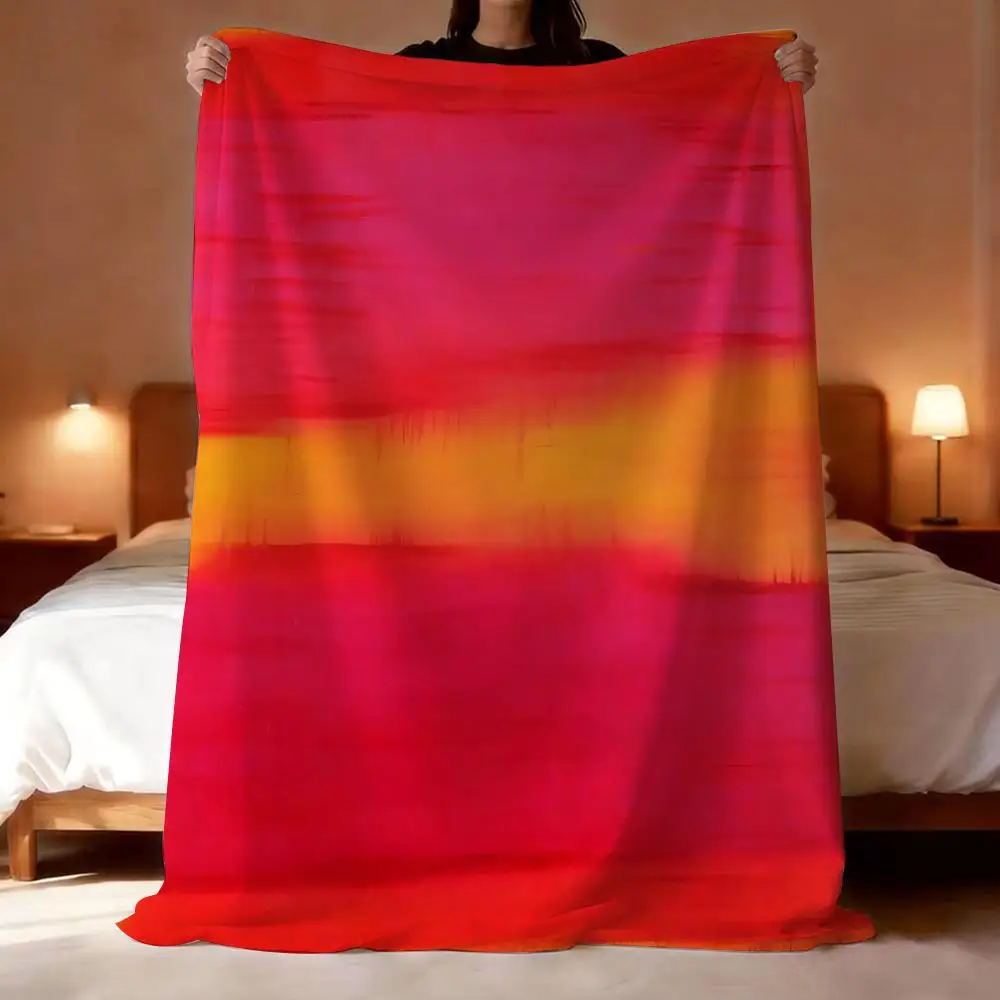 Artist Mark Rothko Throw Short Plush Throw Blanket Soft Skin-Friendly Multi-Scene Home Office
