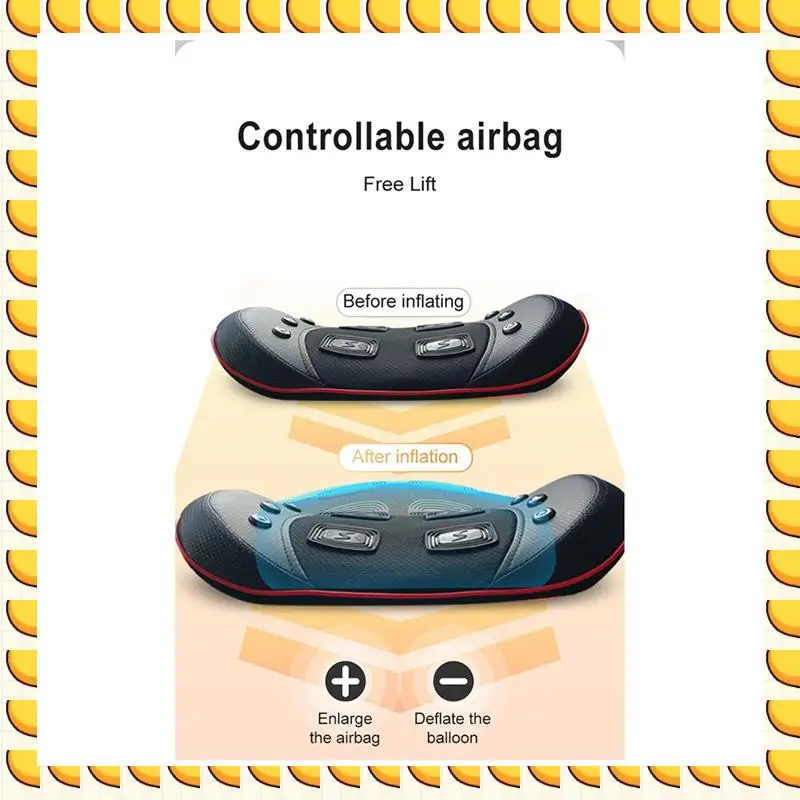 

BAAU Электрический массажер для талии, поясничная тяга, подушка безопасности, надувной поясничный отдел позвоночника, массаж тела, облегчение вибрации, здравоохранение, вилка европейского стандарта, Du