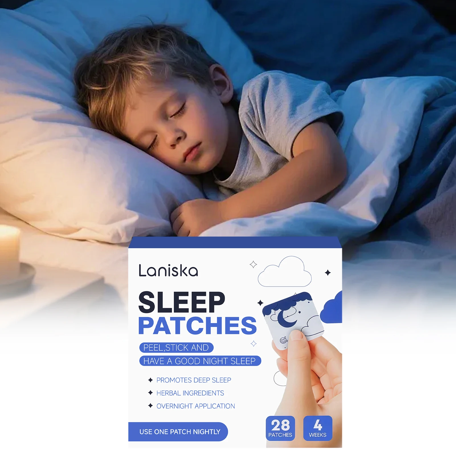 Melatonin Free Sleep Patch For Travel Drug-Free Non-Habit Forming Formulas High-pressure Work Environments