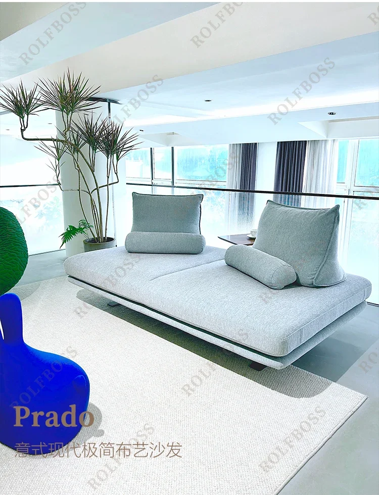 

Modern concubine bedroom sofa bed with dual movable backrests and multi sided seats, freehand space sofa