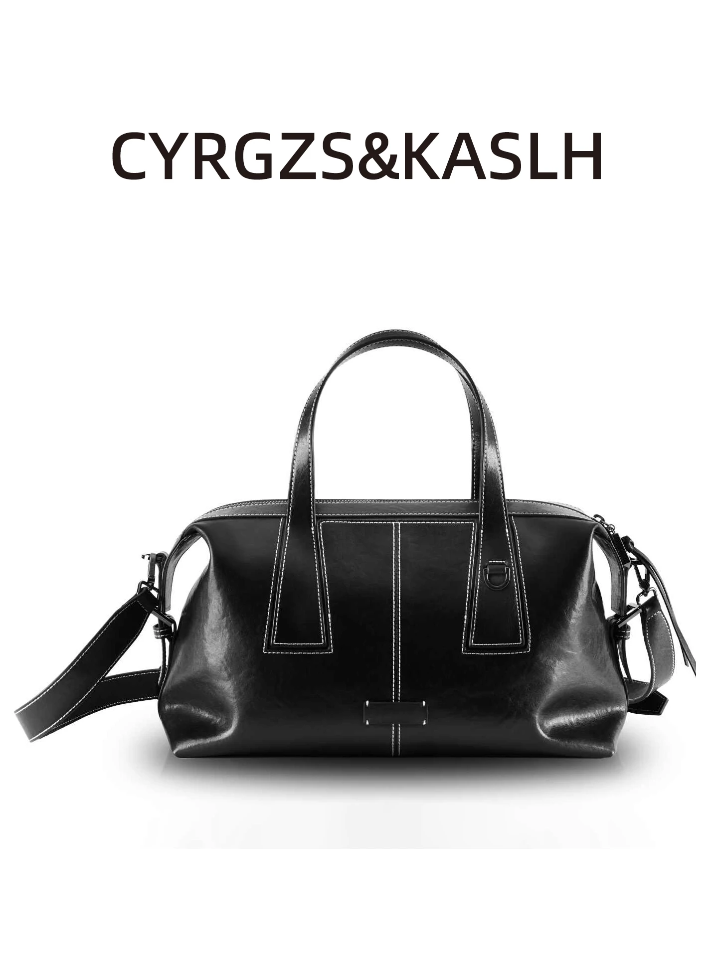 

Versatile Large Capaci oulder Bag Women's Boston Bag Commuter Crossbody Handbag Soft Handle Zinc Alloy Zipper Closure