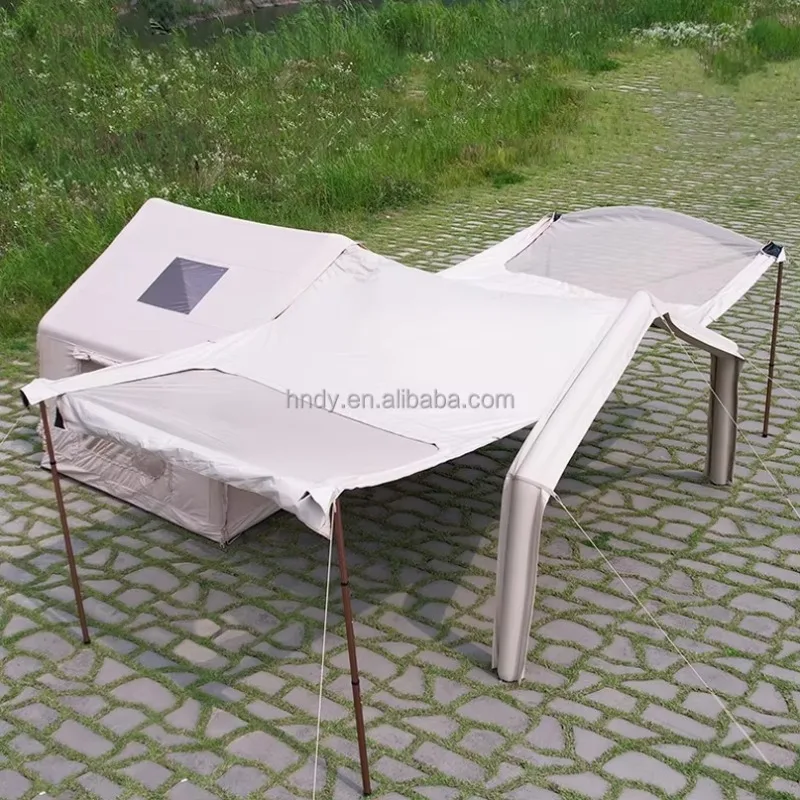 2025 대형 PVC 창문 야외 텐트 방수 겨울 캠핑용 에어 텐트