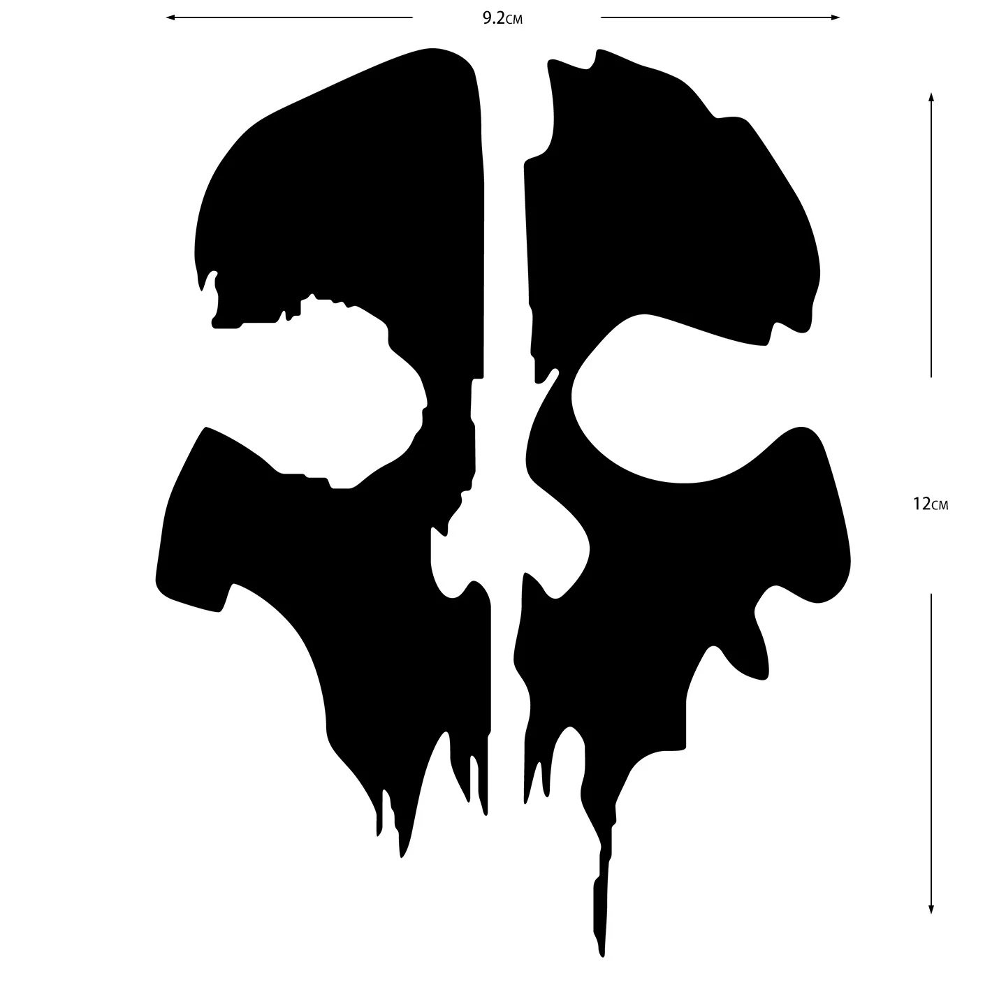 1pc Dripping Skull Car Stickers, Horror Themed Waterproof Vinyl Decals, for Car, Motorcycle & Helmet Exterior Decor