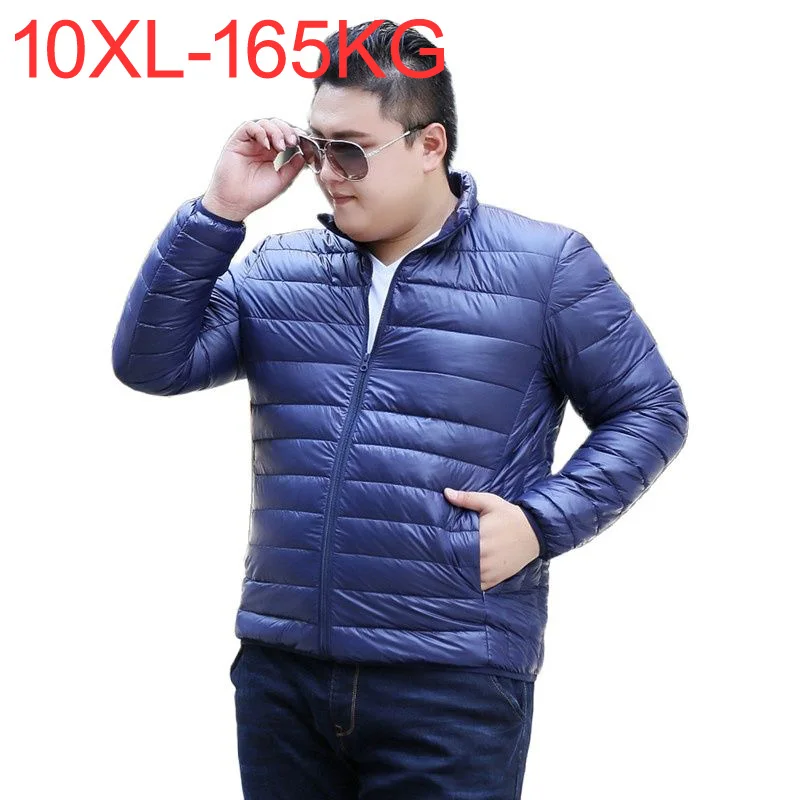 Autumn Winter Men Jackets 9XL 10XL Bust 158cm 5XL 6XL 7XL 8XL Plus Size Thick Coat Parkas Casual Outwear Thermal Sportwear