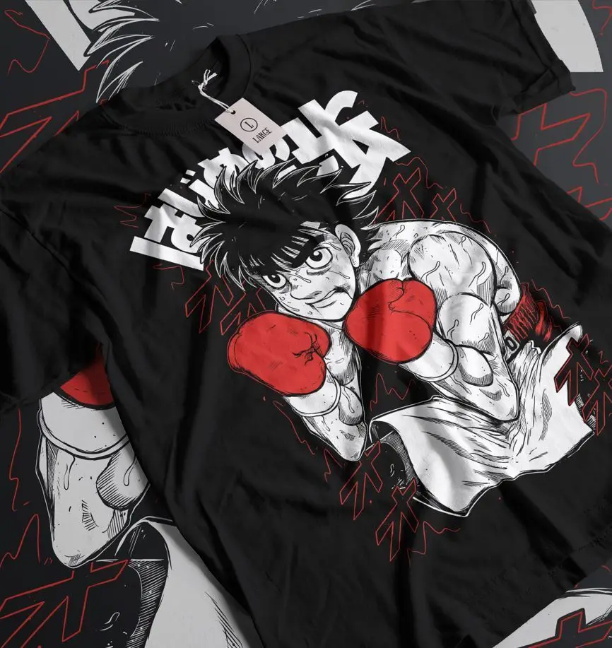 Hajime No Ippo T-shirt Kamogawa Boxing Gym Ippo Makunouchi Kbg Shirt All Size