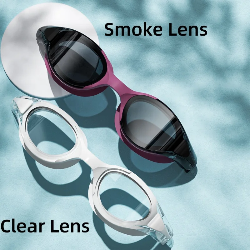 Óculos de natação profissionais unissex para corrida, óculos de natação antiembaçante e à prova d'água para adultos