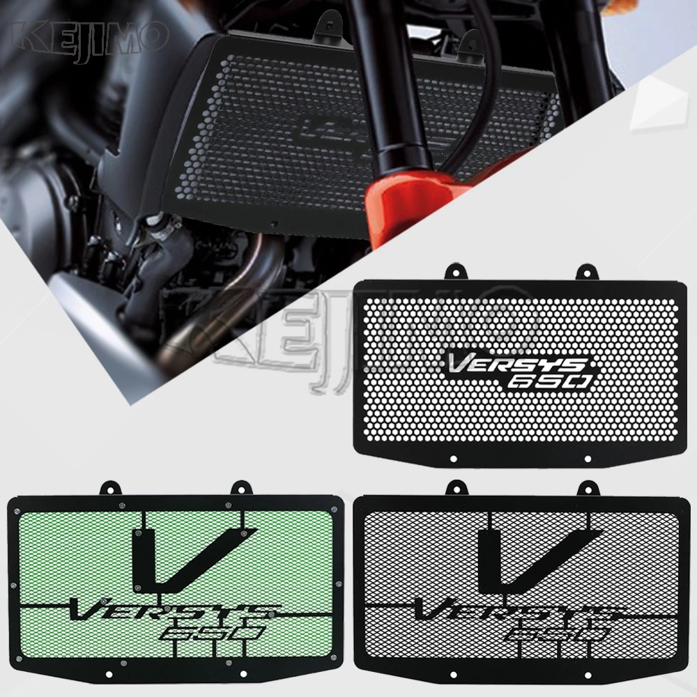 

For Kawasaki Versys 650 / ABS 2010-2011-2012-2013-2014 Motorcycle KLE650 2006 Radiator Grille Guard Cover Water Tank Protective