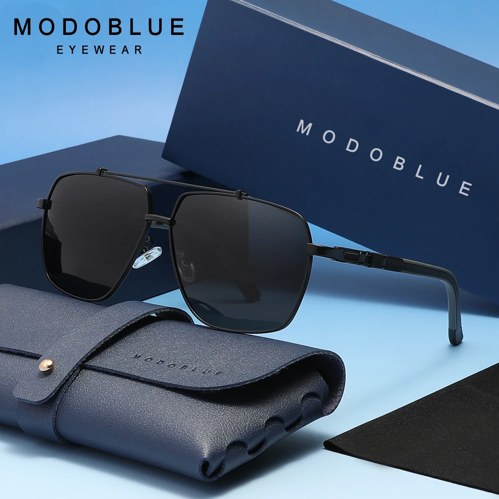 

MODOBLUE алюминиево-магниевые мужские солнцезащитные очки, поляризационные мужские очки для вождения для мужчин/женщин Óculos De Sol UV400