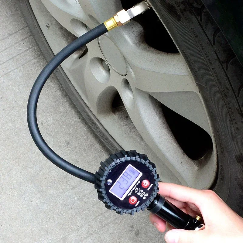 1/4 NPT Quick Connect Digital Tire Inflator with Pressure Gauge 0-200PSI Air Chuck and Compressor Accessories Tire Repair Tools