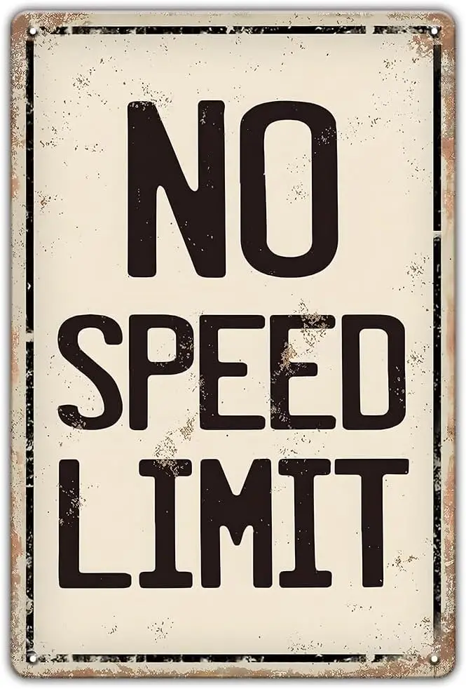 no speed limit sign