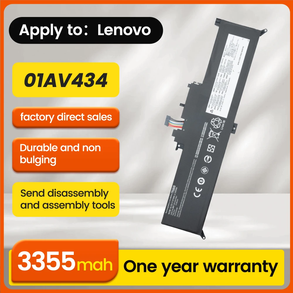 

BNN 01AV434 3355 мАч аккумулятор для ноутбука Lenovo ThinkPad Yoga 370 X380 01AV432 серии SB10K97591/SB10K97590 аккумулятор