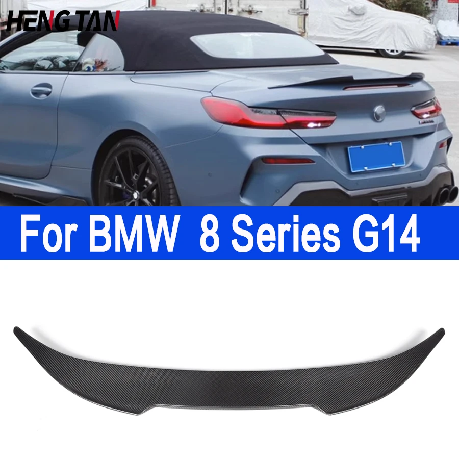 For BMW 8 Series M8 F91 G14 830 840i AC Style Carbon Fiber Car Boot Lid Spoilers  Rear Trunk Spoiler Wings Car Styling Tail fins