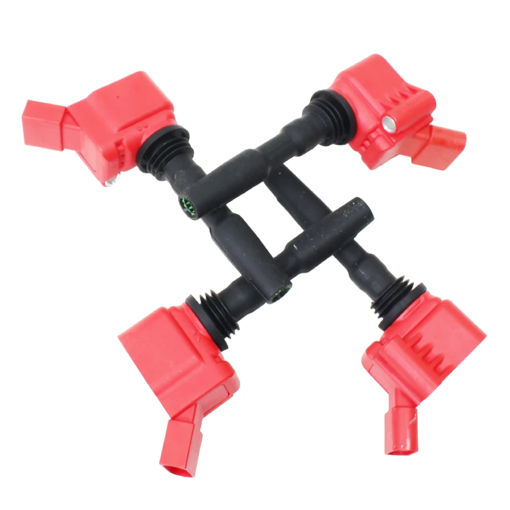 4pcs Ignition Coil 04C905110D/E/H/J/L/N/B/E/K/P For VW Beetle Cabrio Caddy Golf Jetta Passat Polo Scirocco Sharan Taigun Taos