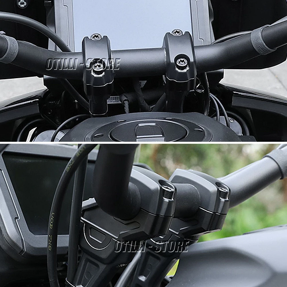 New 2023 2022 For PAN AMERICA 1250 1250S Pan America PA1250 PA Special Handle Bar Riser Clamp Extend Handlebar Adapter Mount - Image 4