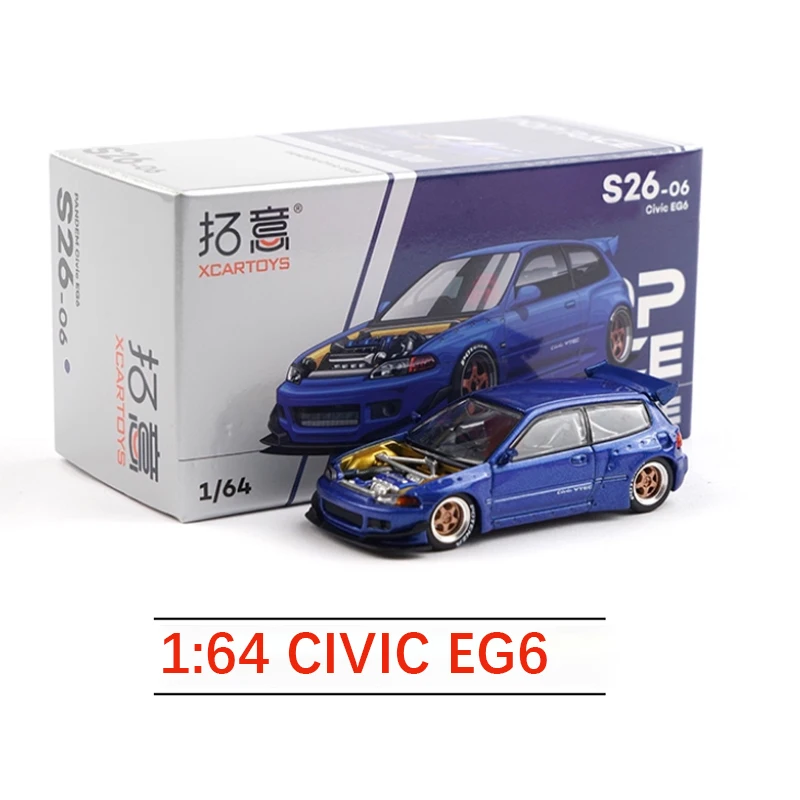 

Литой под давлением оригинальный масштаб 1:64 CIVIC EG6 модель из сплава, имитация классического украшения, хобби, сувениры, подарочная коллекция, статический дисплей