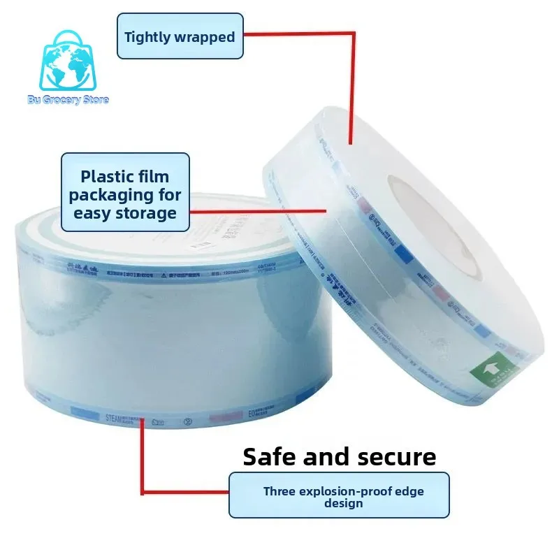 Dental Sterilization Bag, Oral Disinfection Plastic Sealing Bag Sealing Machine, Paper Plastic Packaging Bag