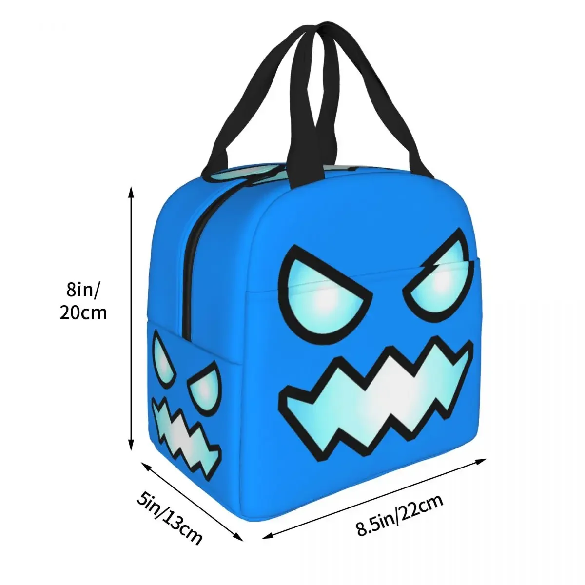 Geometry Cube Dash Game Insulated Lunch Bag Unblocked Level Meal Container Cooler Bag Lunch Box Tote School Outdoor Food Bag