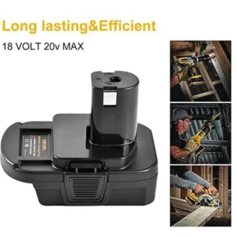 DM18RL محول البطارية محول ل ديوالت/ميلووكي 18/20 فولت بطاريات ليثيوم ل Ryobi 18 فولت بطارية ليثيوم أدوات كهربائية التدريبات #2