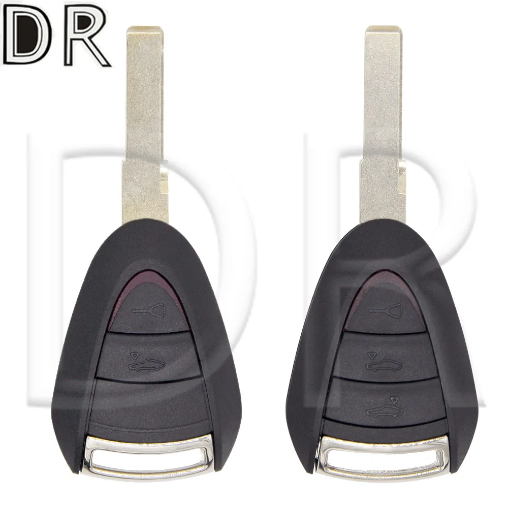 DR 2/3 Button Remote Key Shell For Porsche Boxster/Cayman 911/997 Carrera and 911 Targa 2005 2006 2007 2008 2009 2010 2011 2012