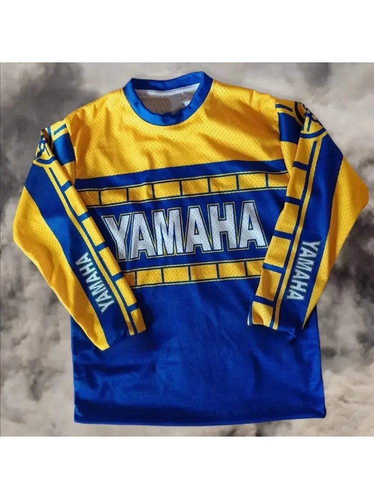 AliExpress Yamaha 2026 New Retro YAMAHA Fashionable Casual Long Sleeved Cycling Suit Men's Racing Oversized Breathable Quick Drying Sports Shirt