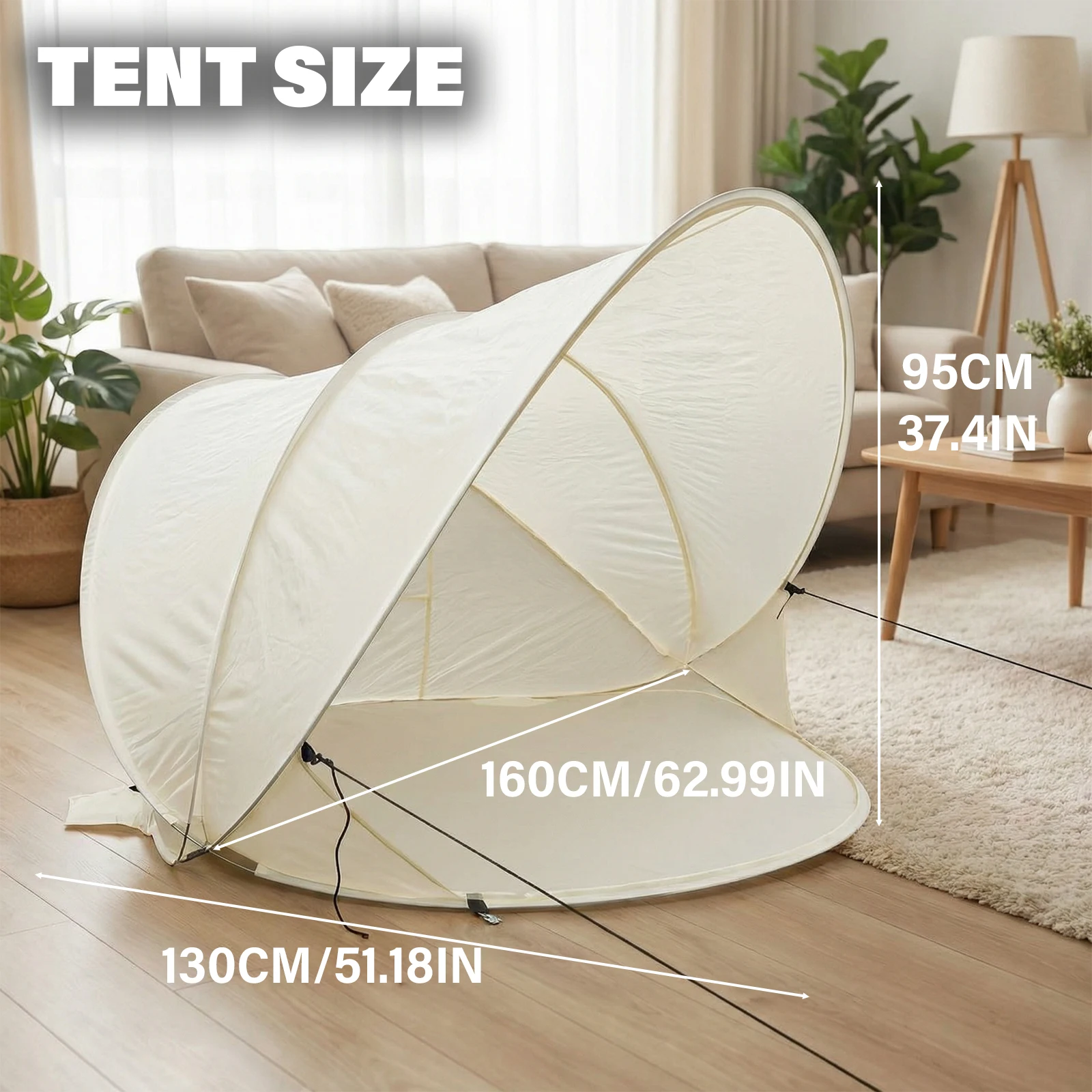 Portable beach canopy—a compact pop-up tent perfect for the beach and poolside, ideal for spring camping and music festivals