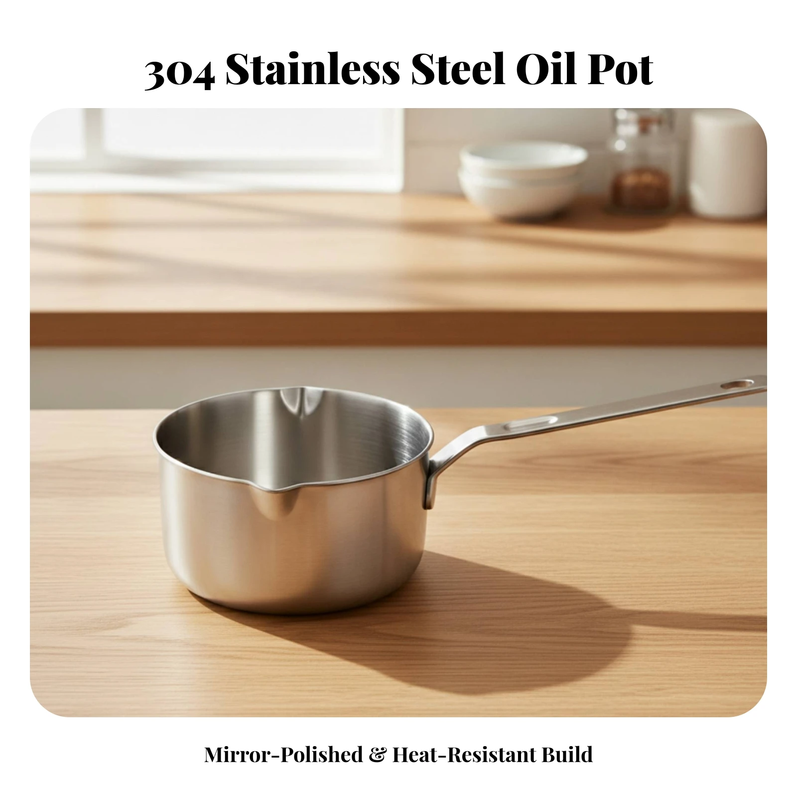 Pour Pot Aluminum - กระทะต้มน้ำมันขนาดเล็กสำหรับใช้กับเตาแก๊ส พร้อมพวยกาเทน้ำ กระทะสแตนเลสขนาดเล็กสำหรับต้มนม