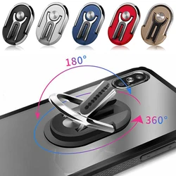 2-in-1 Air Vent Folding Phone Holder 360 Degree Rotation Finger Ring Bracket Car GPS Navigation Stand for Iphoe 14 13 Samsung