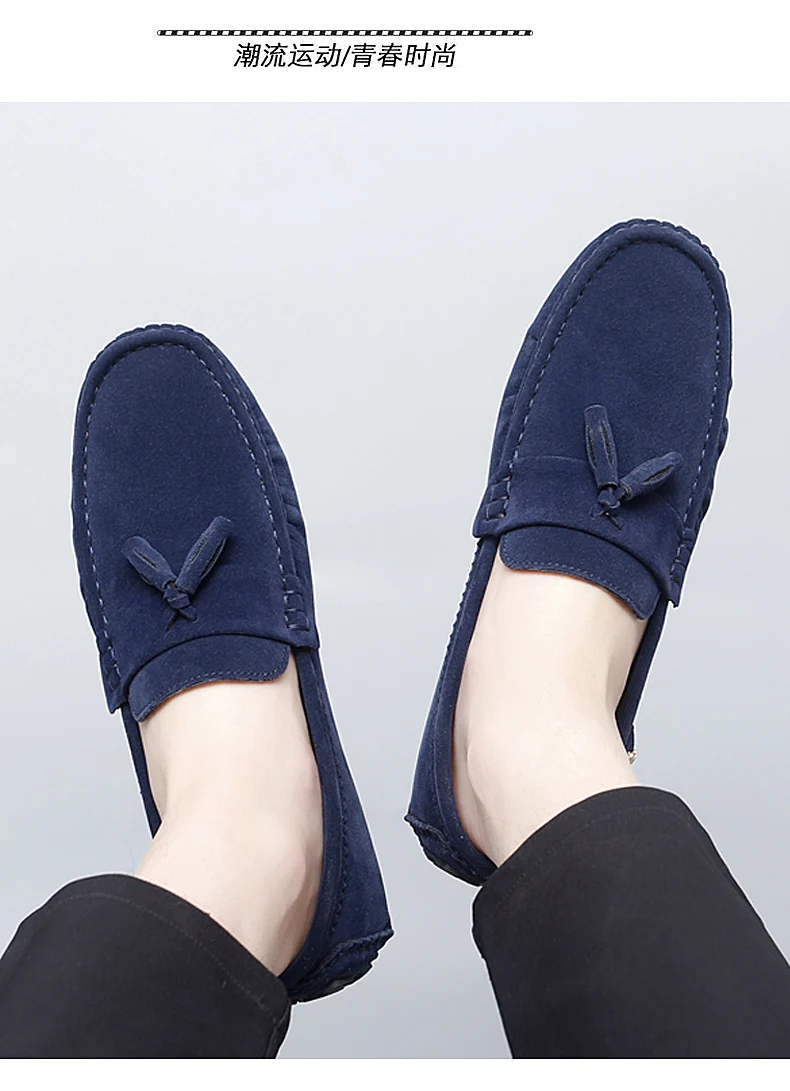 2025 Neue Herren-Quasten-Loafer mit weichen Sohlen, vielseitige Freizeitschuhe im koreanischen Stil, trendige Slip-On-Fahrerschuhe im britischen Stil – Detail 22