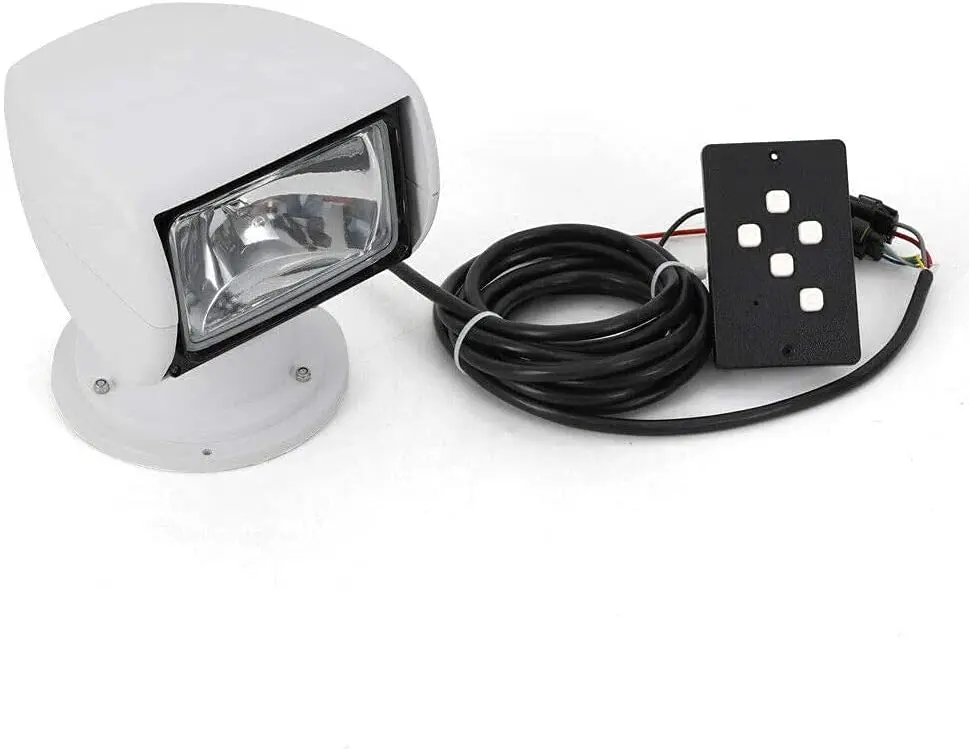 Marine Fixed Searchlight 55W24V Halogen White Waterproof Long-range Light For Boats