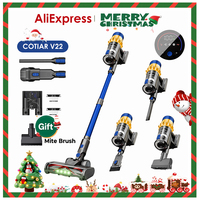 COTIAR V22 650W Cordless Vacuum Cleaner 55kPa Suction Power Brushless Vacuum 1.2L Capacity LED Display for Floor Carpet Pet Hair