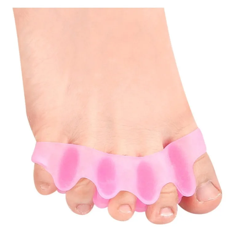 1Pairs Zehenspreizer Daumen Valgus Bunion Teller Gel Splitter Hammer Corrector Schutz Fuß Schmerzlinderung Silikon Glätten