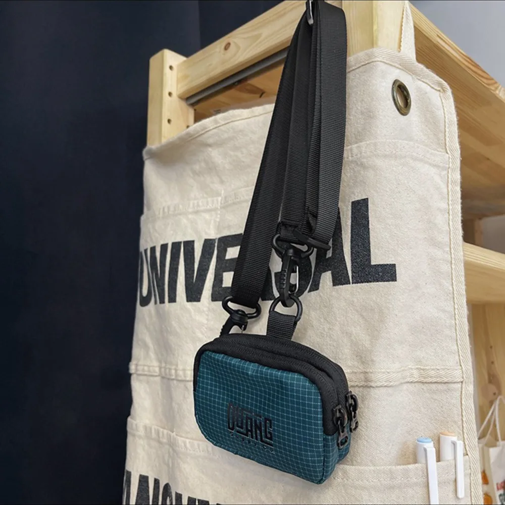 

Cute Neck Hanging Nylon Coin Purse Japanese Style Lanyard Mini Storage Bag Earphone Bag Casual Small Item Bag Students